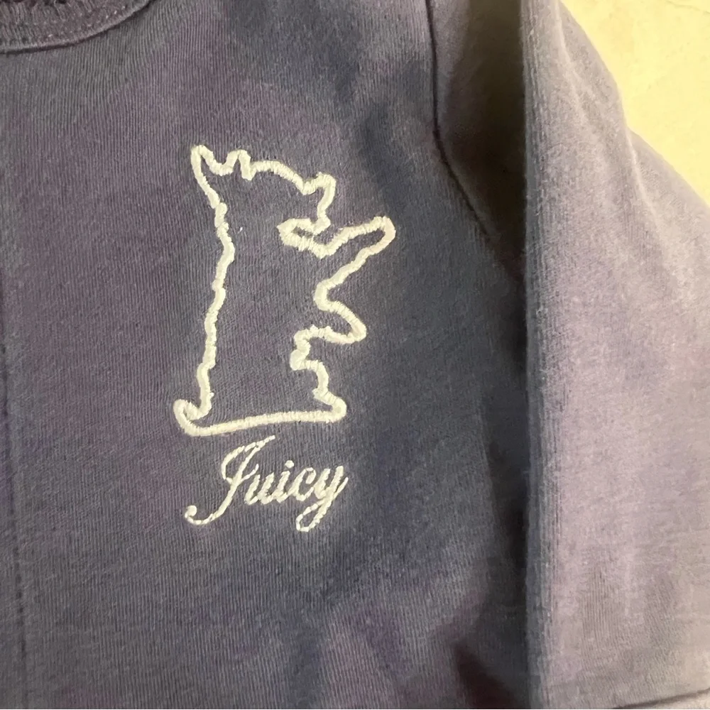 Juicy‎ Couture Baby 0-3M Blue Bunny Logo Cardigan Pants Cotton Outfit Set